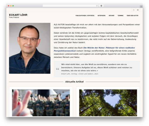 WordPress theme Shuttle Pro - loehr-eckart.de