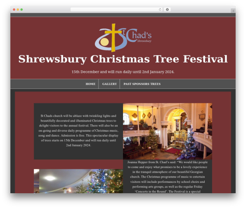 Amadeus WordPress theme - christmastreefestival.org