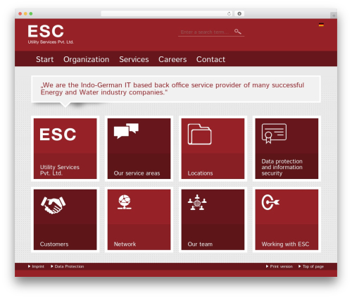 esc theme WordPress - esc-ind.com