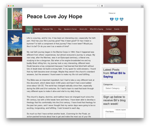 Easy Social Media Widget (my-social-widget) free WordPress plugin - peacelovejoyhope.com