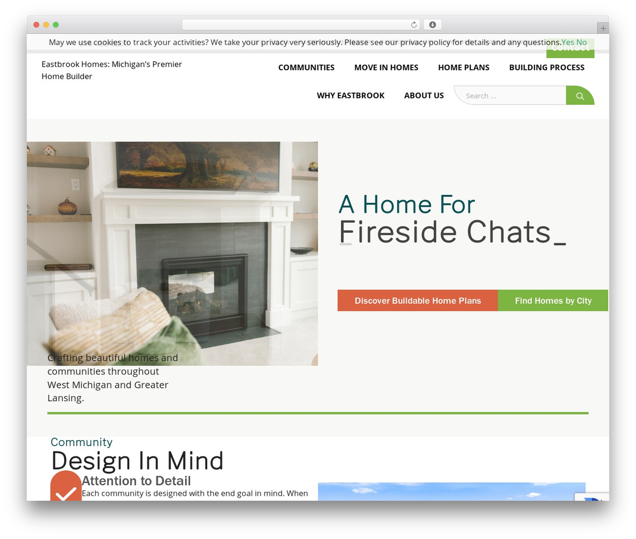 Eastbrook Homes WordPress theme - eastbrookhomes.com