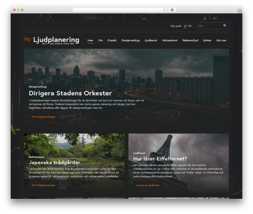 The Sceleton theme theme WordPress - ljudplanering.se