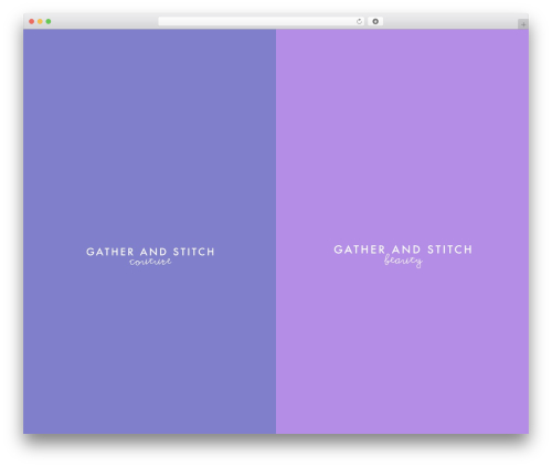 Theme Name WordPress theme - gatherandstitch.com