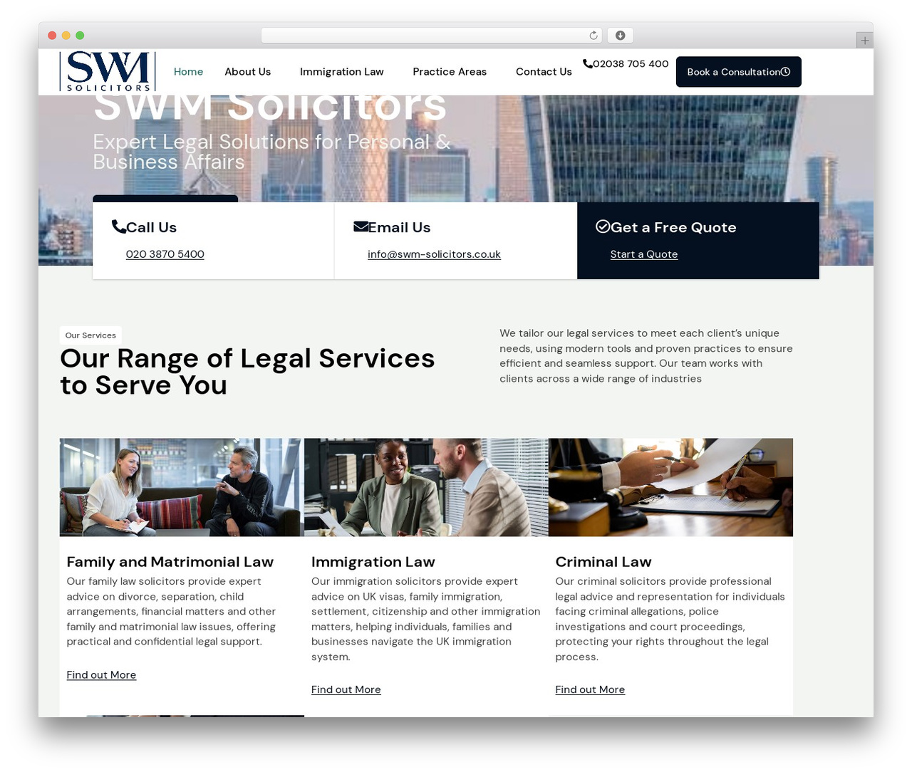 Theme WordPress Execor - swm-solicitors.co.uk