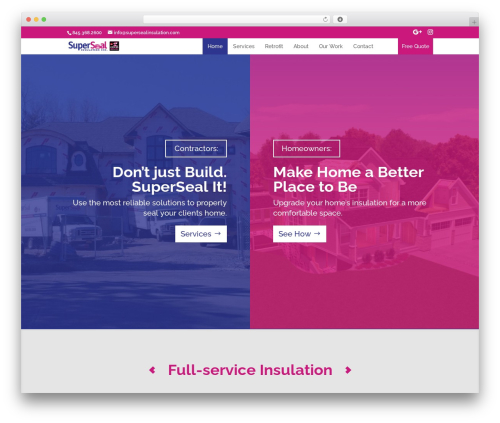 WebMode WordPress theme - supersealinsulation.com
