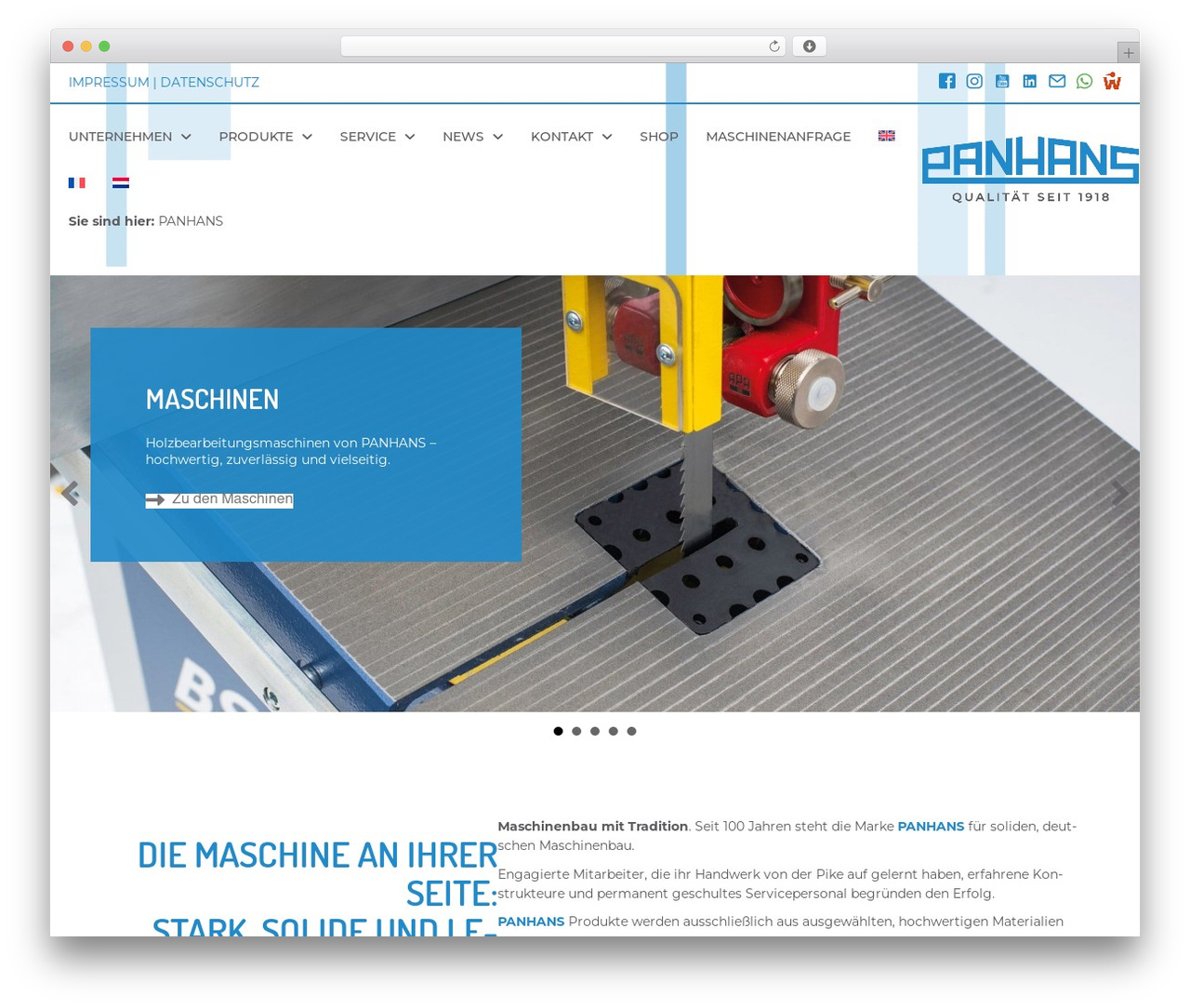 WordPress theme Beaver Builder Theme - panhans.de