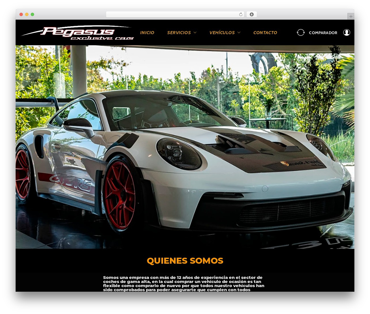 WordPress theme Corify - pegasusexclusivecars.com