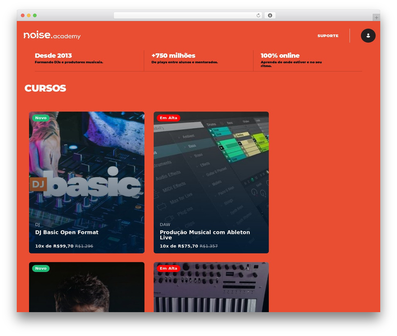 WordPress theme MasterStudy - noiseacademy.com.br