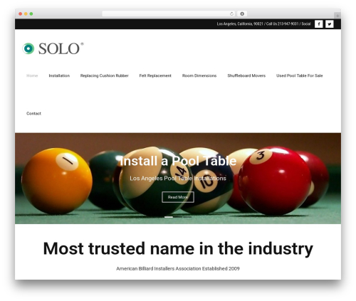 WordPress theme Ryan - losangelespooltablerepair.com