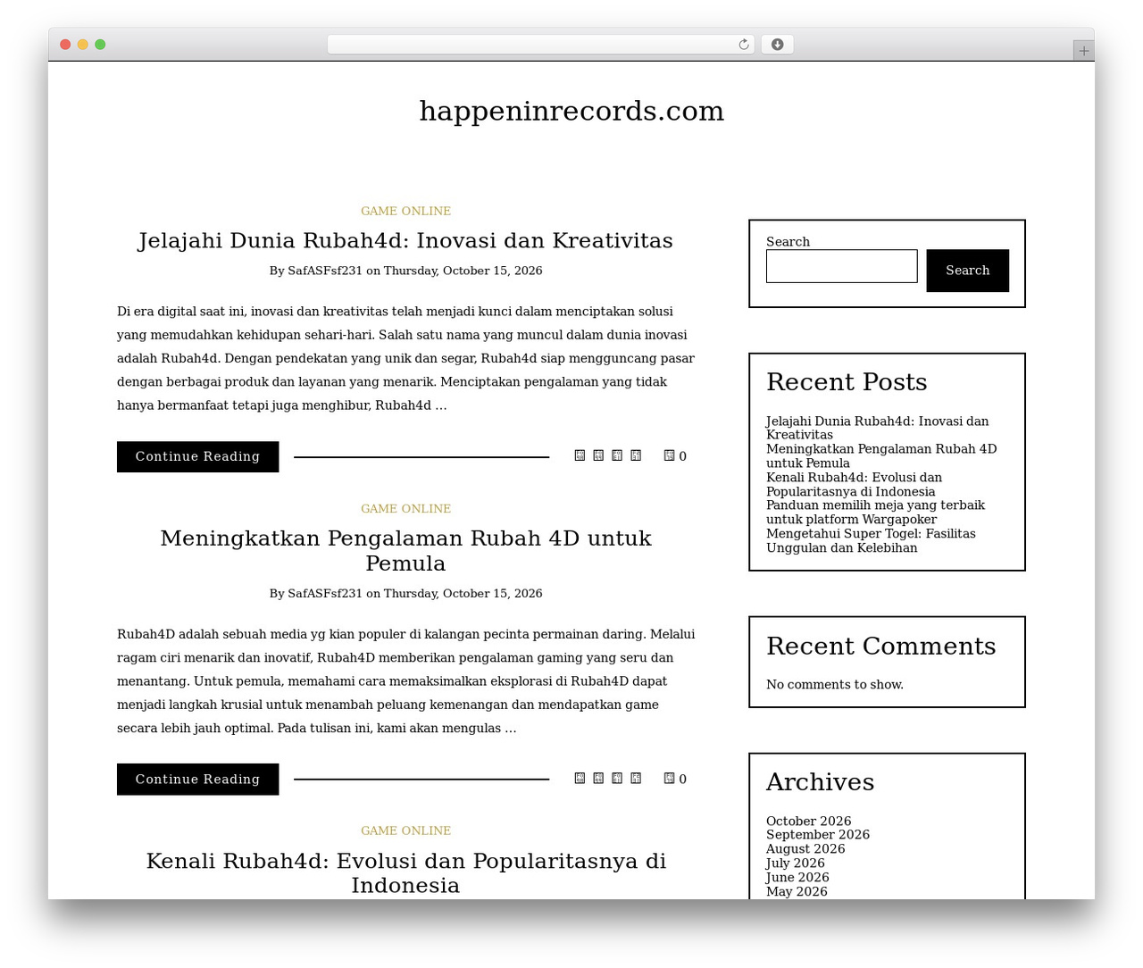 WordPress theme Writee - happeninrecords.com WordPress theme Writee - happeninrecords.com