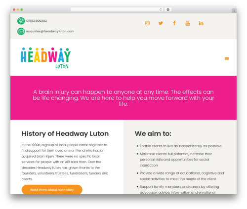 WordPress website theme Silvertoad - headwayluton.com