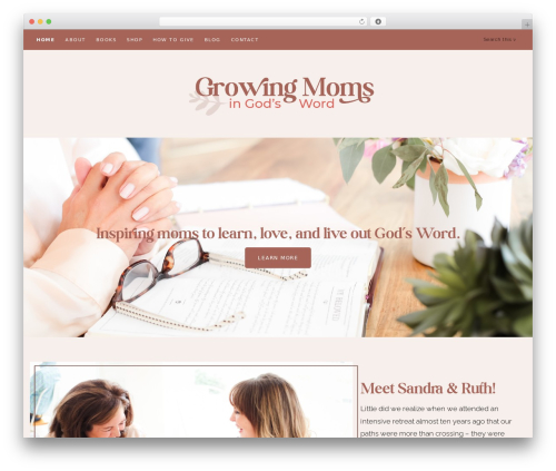WP theme Genesis - growingmomsingodsword.org
