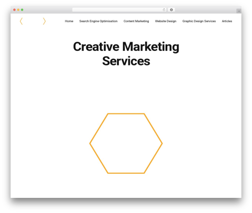 Aino WordPress theme - hexagon.graphics