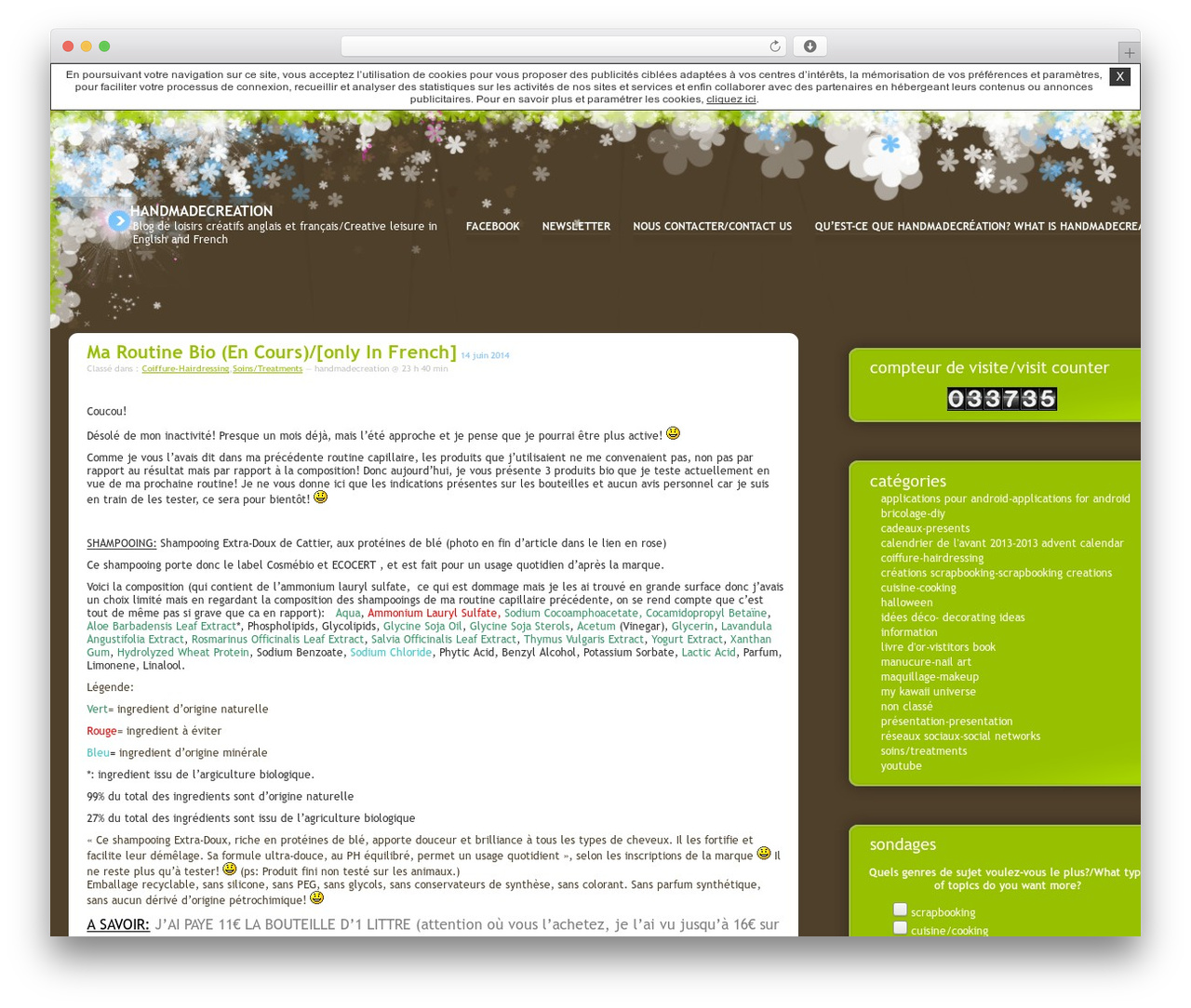 Arrondi WordPress theme - handmadecreation.unblog.fr