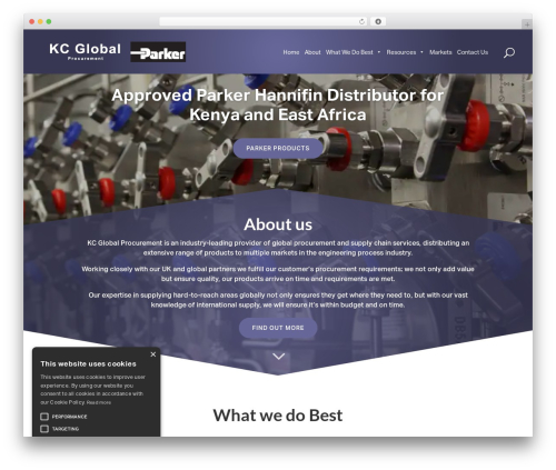 Arrow best WordPress theme - kcglobalprocurement.com