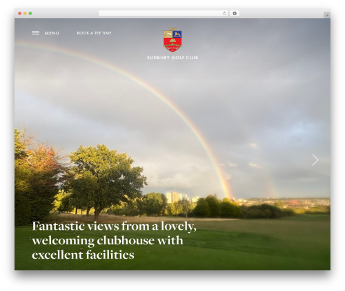 Artworking WordPress theme - sudburygc.co.uk