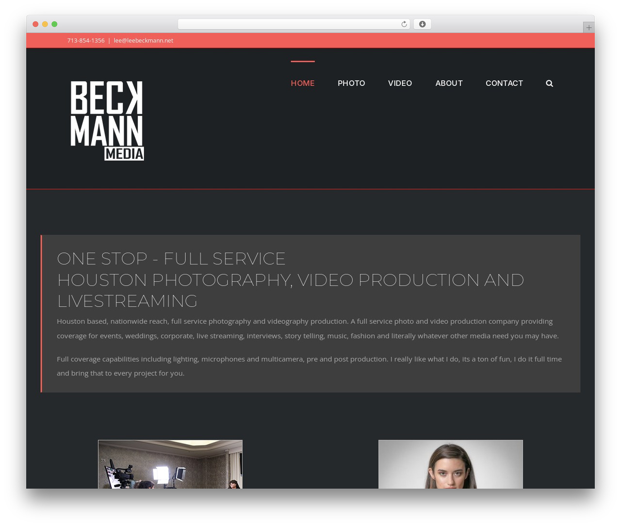 Avada WordPress theme - leebeckmann.net