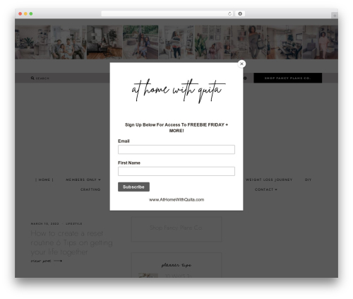 BARTON theme WordPress - athomewithquita.com