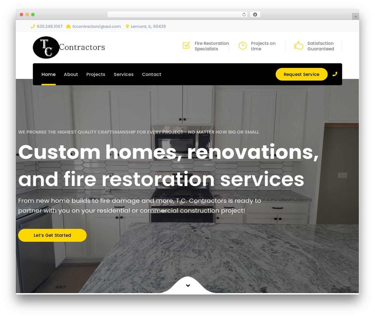 Bauer WordPress theme - t-ccontractors.com