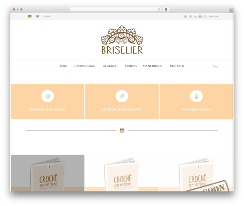 Simple elegant portfolio WordPress plugin - briselier.com