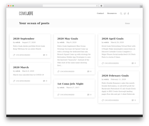 ComoJefe theme WordPress - comojefe.com