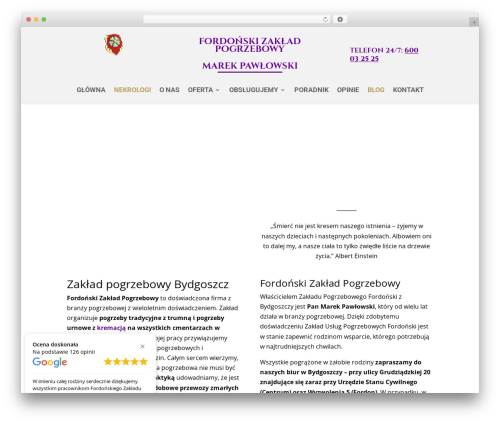 Bb nekrologi WordPress plugin - pogrzebyfordon.pl