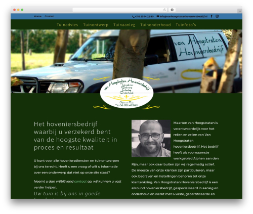 Divi WordPress theme - vanhoogstratenhoveniersbedrijf.nl