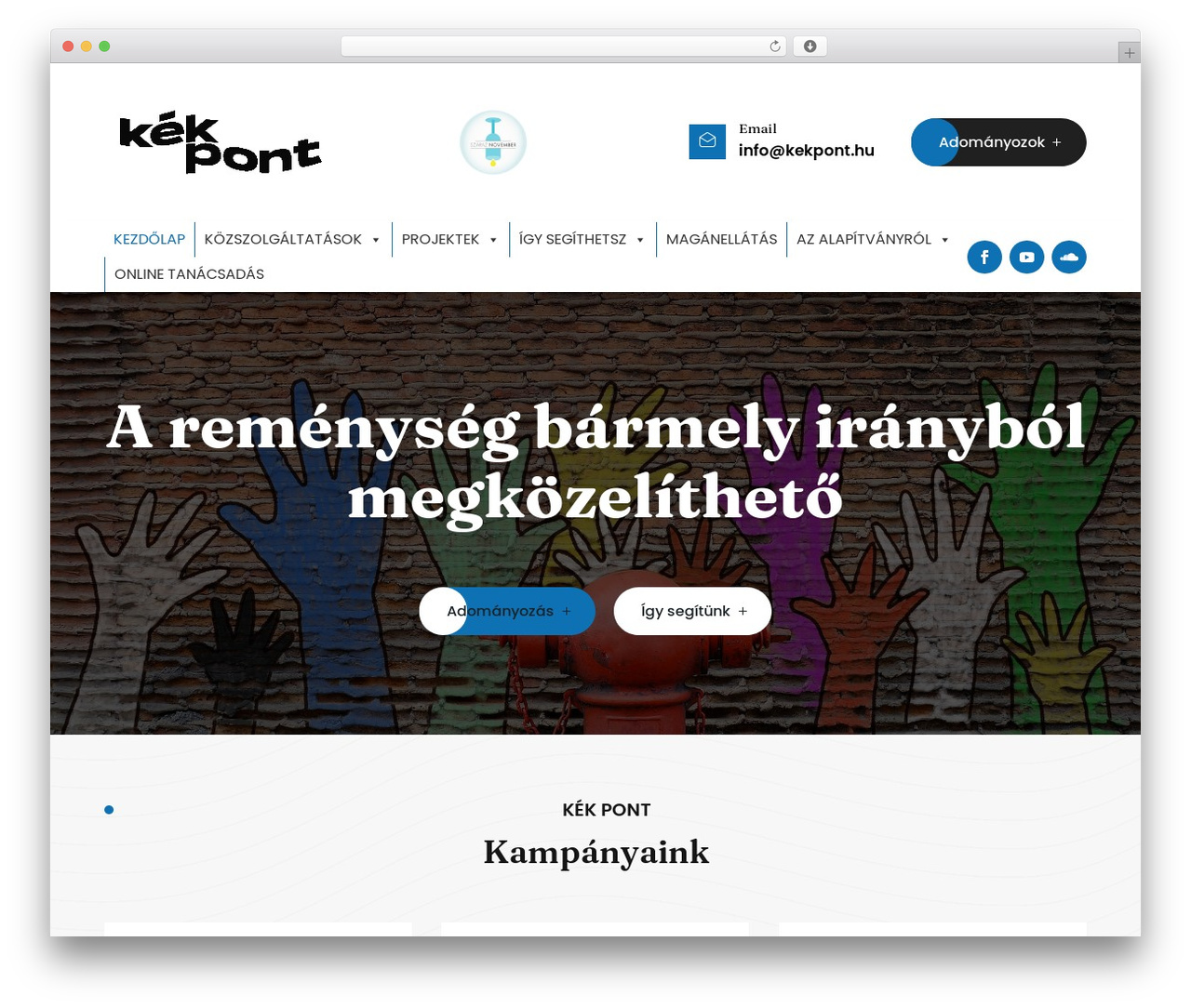 TRoo NonProfit Divi Theme WordPress theme - kekpont.hu