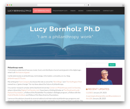 Flat Bootstrap free WordPress theme - lucybernholz.com