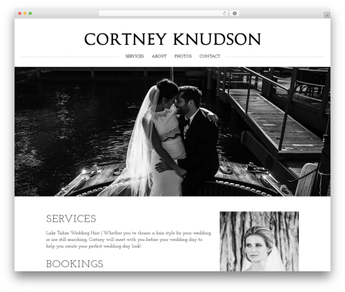 Fleur WordPress theme - cortneyknudsonhair.com