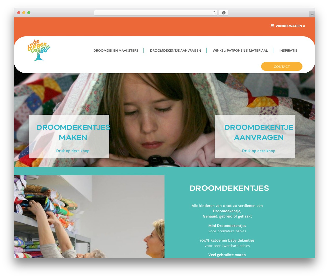 Showcase Pro WordPress theme - droomdekentjes.nl