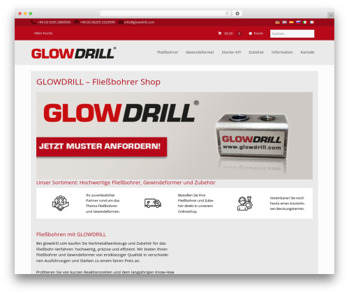 Glowdrill Theme WordPress shopping theme - glowdrill.de
