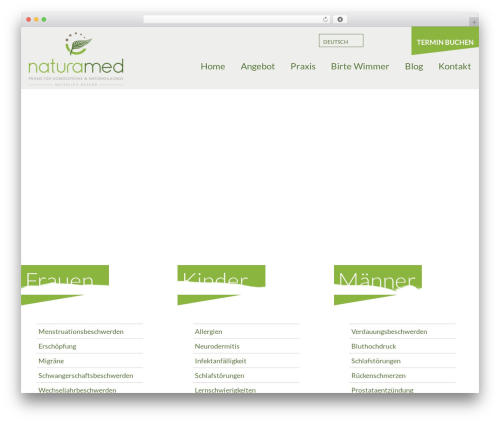Hydrogen theme WordPress - naturamed-praxis.ch