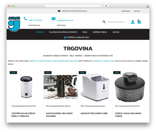 Jadran WordPress theme - jadran-tehnika.si