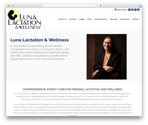 Jupiter best WordPress theme - lunalactation.com