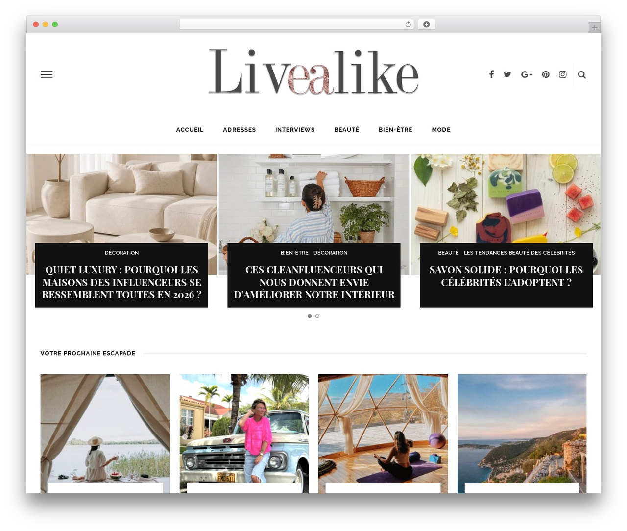 look WordPress theme - livealike.fr