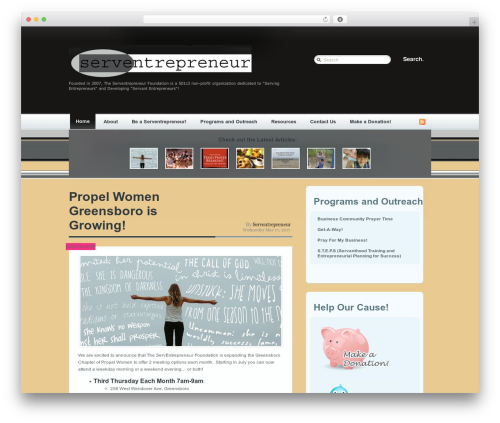 Magazeen WordPress theme - serventrepreneur.org