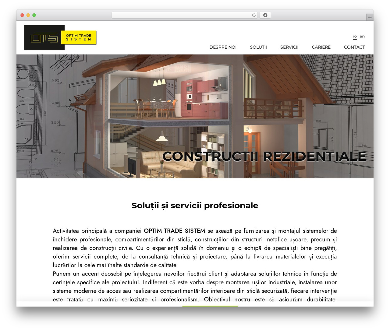 Optim Trade System theme WordPress - optimtrade.ro