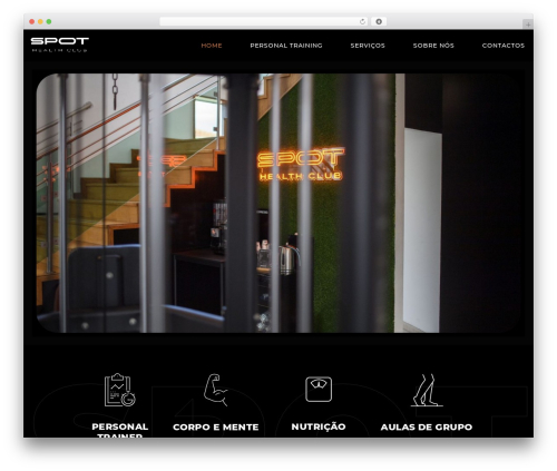 Powerlift WordPress theme design - spothealthclub.pt