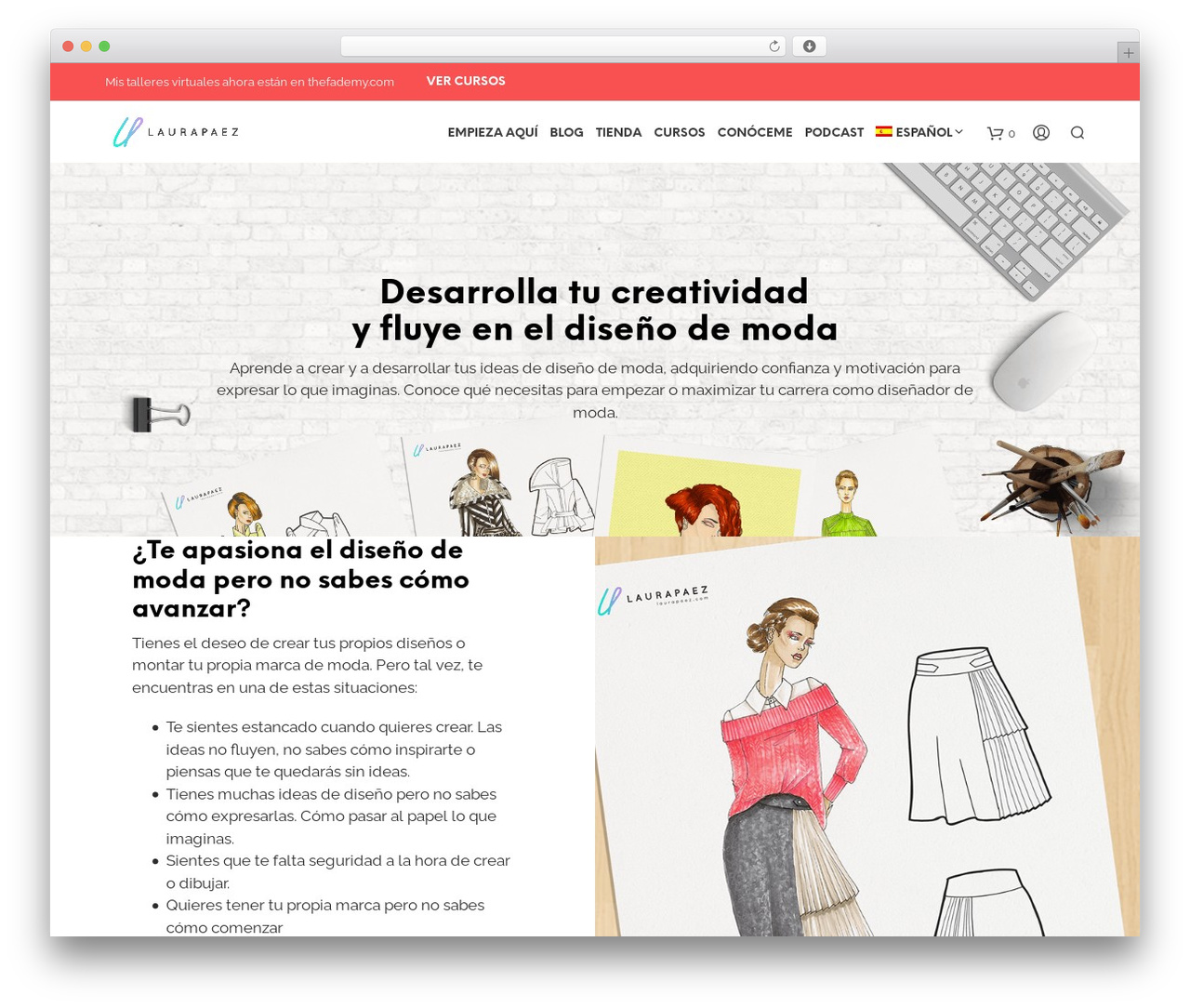 Shopkeeper WordPress theme design - laurapaez.com