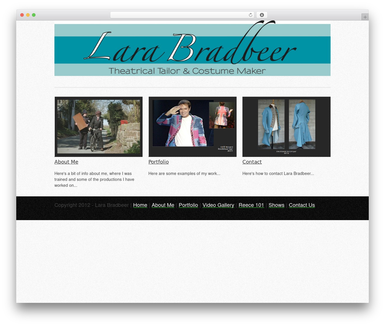 Super Skeleton WordPress theme design - larabradbeer.co.uk