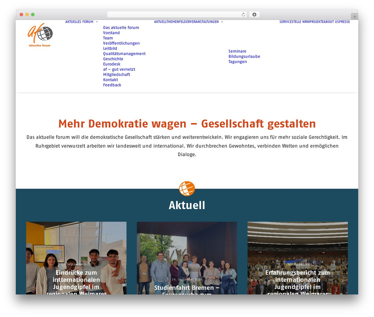 Theme WordPress Uncode - aktuelles-forum.de