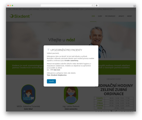 Theme WordPress alterna8 - sixdent.cz