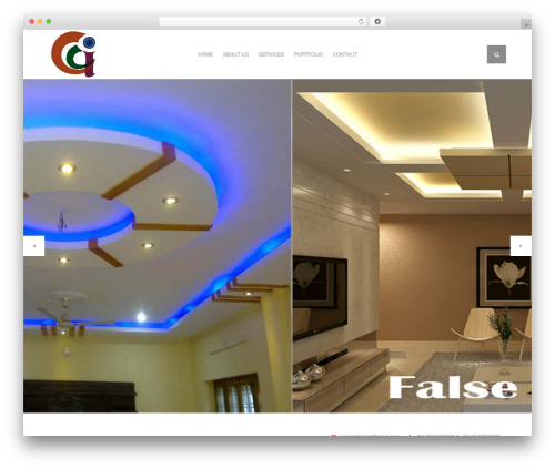 Throne WordPress theme - cyberinteriors.in
