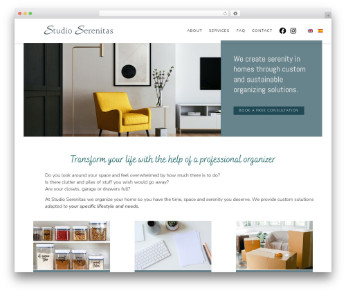 WordPress theme Hello Elementor - studioserenitas.com
