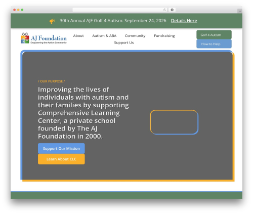 WordPress theme Astra - ajfoundation.org