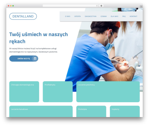 WordPress theme Dentalland - dentalland.pl