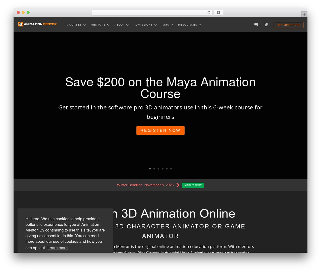 WordPress theme Divi - www.animationmentor.com
