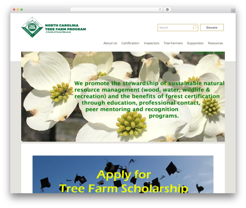 WordPress theme Snapsite - nctreefarm.org