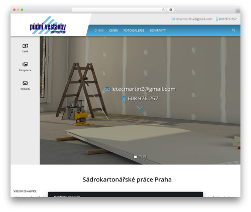 WordPress theme Template 17 - sadrokartonfp.cz